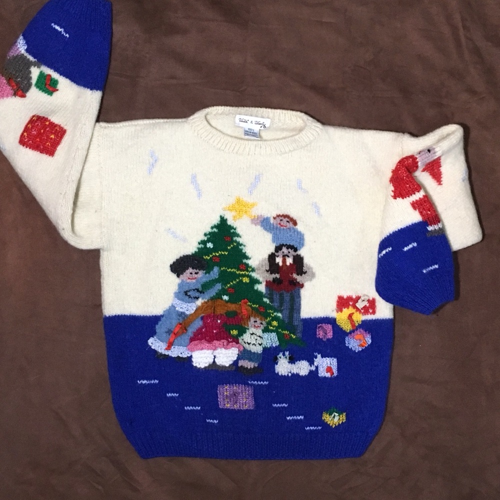 VINTAGE |  3D Wool Ugly Christmas Sweater ( XS/S )